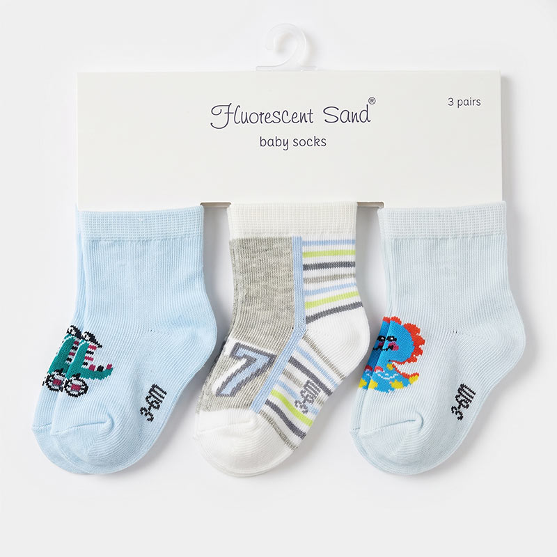 3 Pair Baby Socks (0-3m)