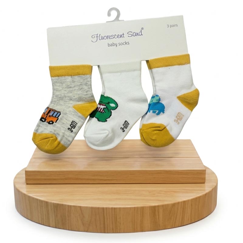3 Pair Baby Socks (0-3m)