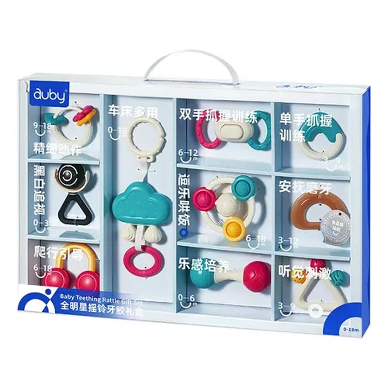 Baby Teething Rattle Set