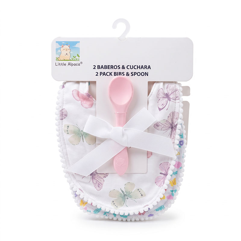 2pcs Bibs with Spoon